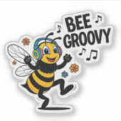 Bee Groovy Sticker シール (正面)