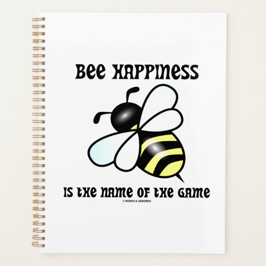 Bee Happinessはゲームの名前 プランナー手帳 (正面)