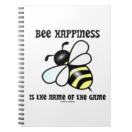 Bee Happinessはゲームの名前(Bee) ノートブック (正面)