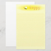 BEE.Happyの文房具(ポートレート) 便箋 (正面/裏面)