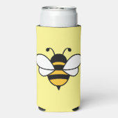 Bee HappyはBeeの画像でクーラーできる。編集可能 スリム缶クーラー (Seltzer裏面)