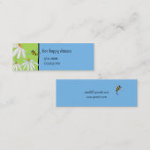 Bee Happyデイジー小さな名刺 スキニー名刺 (正面/裏面)