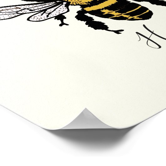 Bee Happyポスター ポスター (角)