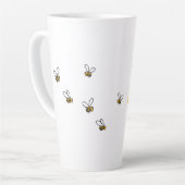 Bee happy カフェラテマグ (左アングル)