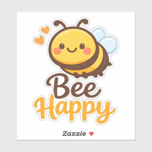 Bee Happy シール (シート)