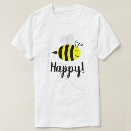 「Bee Happy」ハッピービースマイルTシャツ Tシャツ