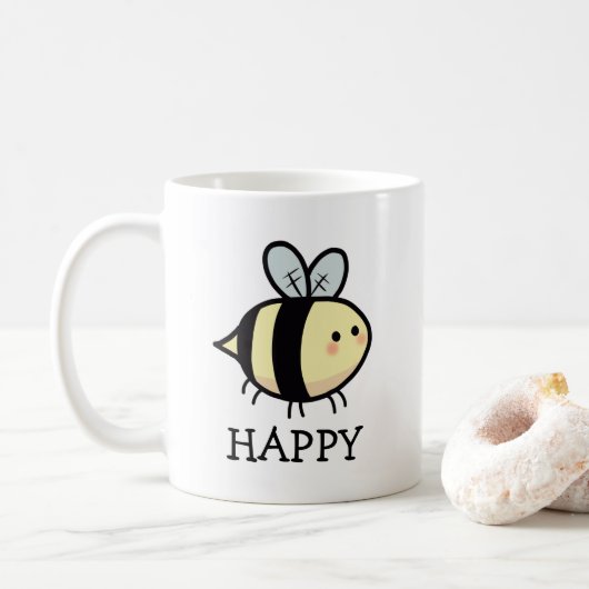 Bee Happy マグカップ (ドーナツ)
