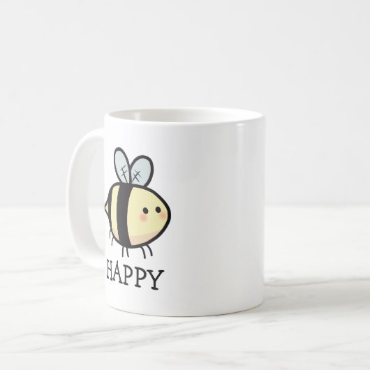 Bee Happy マグカップ (正面左)