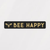 BEE HAPPY 96防水タンパー明るいハニーシール ラベル (デザイン1)