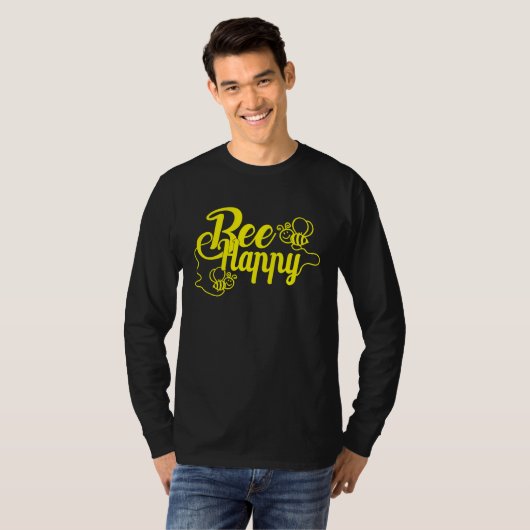 Bee Happy Bee Beekeeping Maya Honey Beekeeping Bee Tシャツ (正面フル)