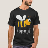 Bee Happy Bee Bright Tシャツ (正面)