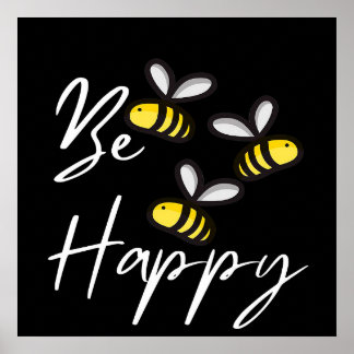 Bee Happy Bee Gifts ,I Love Bee, Beekeeping Gift ポスター