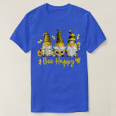 Bee Happy Bee Gnome Spring  Tシャツ (デザイン正面)