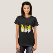 Bee Happy Bee Gnome Spring Tシャツ (正面フル)