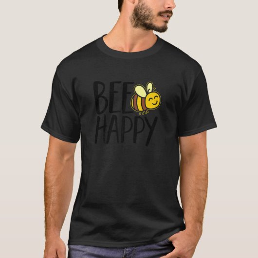 Bee Happy Bee Kids & Women Tシャツ (正面)