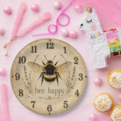 Bee Happy Bumble Bee ペーパープレート (パーティー)