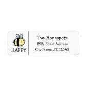 Bee Happy Label ラベル (正面)