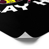 Bee Happy Play Hockey Bee Gifts ,I Love Bee Honey ポスター (角)