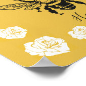 Bee Happy Poster ポスター (角)