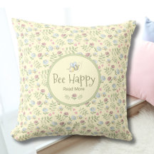 Bee Happy Read More 花柄の本好きな人へのギフト