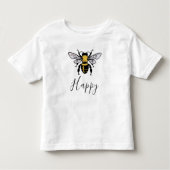 Bee Happy Toddler Tシャツ (正面)