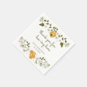 Bee Here に感謝の気持ちを込めたカクテルナプキン スタンダードカクテルナプキン (角)