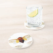 bee hibiscusgarde art コースター (側面)