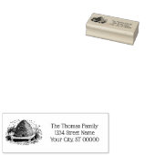 Bee HiveとBees #1 Heraldicヴィンテージ名アドレス ラバースタンプ (押印)