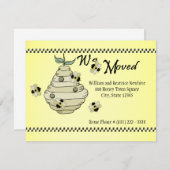 Bee Hiveのアドレス変更のお知らせ 案内状 (正面/裏面)