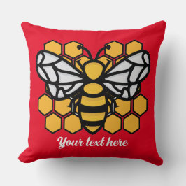 bee hive編集可能装飾用クッション クッション