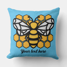 bee hive編集可能装飾用クッション