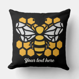 bee hive編集可能装飾用クッション クッション