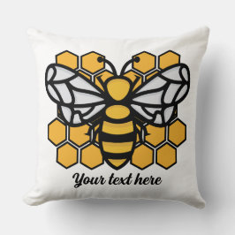 bee hive編集可能装飾用クッション クッション