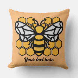 bee hive編集可能装飾用クッション クッション