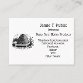 Bee Hive and Bees & 2026 Year Calendar 名刺 (正面)