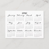 Bee Hive and Bees & 2026 Year Calendar 名刺 (裏面)