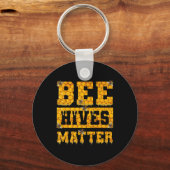 Bee Hives Problem Climate Change Earth Day キーホルダー (正面)