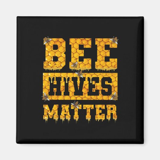 Bee Hives Problem Climate Change Earth Day マグネット (正面)
