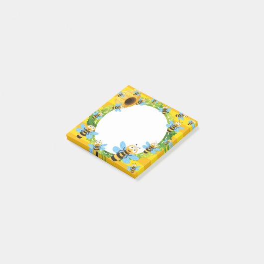 Bee Honey Post-Itノート ポストイット (アングル)