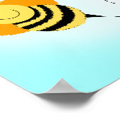 Bee Hopのまわりにカスタマイズ可能誕生日バナー ポスター (角)