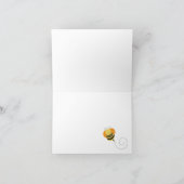 Bee Hopのまわりに折り畳み感謝の気持ち サンキューカード (内部)