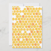 Bee Hot Air Balloon Parent To Bee Baby Shower 招待状 (裏面)