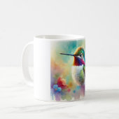 Bee Hummingbird 020924AREF120 - Watercolor コーヒーマグカップ (正面左)