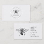 Bee In Circle BusinessおよびProfileカード 名刺 (正面/裏面)