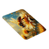 Bee in the flower garden マグネット (右側)