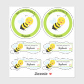 Bee in Tulip Gardenこの本は次のものだ シール (シート)