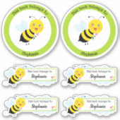 Bee in Tulip Gardenこの本は次のものだ シール (正面)