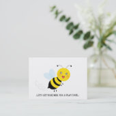 Bee in Tulip Garden 遊 Date Calling Card コーリングカード (スタンド正面)