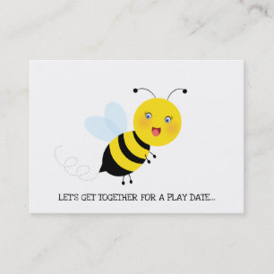 Bee in Tulip Garden 遊 Date Calling Card コーリングカード