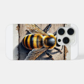 Bee in watercolor ink painting 200824IREF242 - Wat iPhoneケース (裏面横)